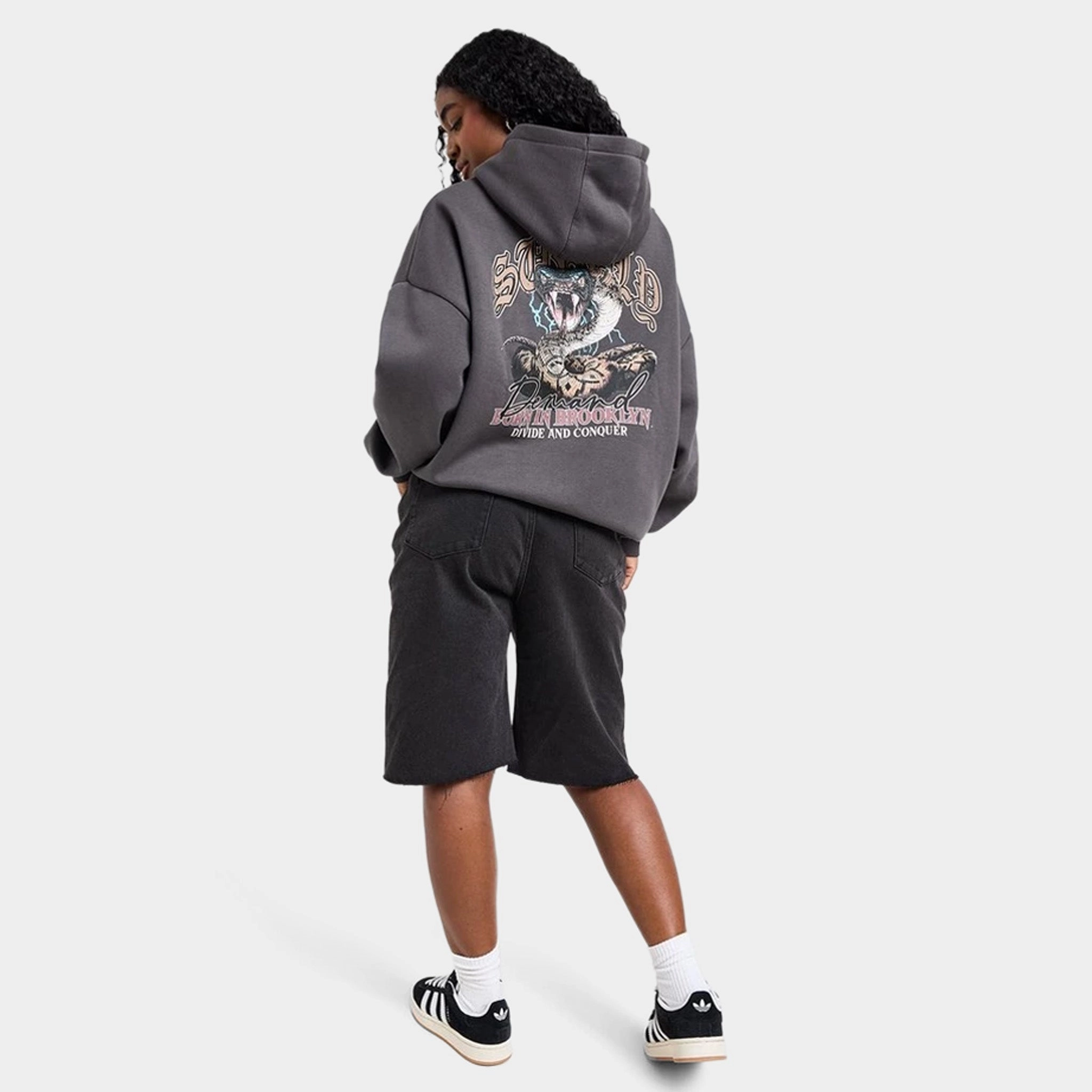 Supply & Demand Women's Born Graphic Hoodie / Black Oyster
