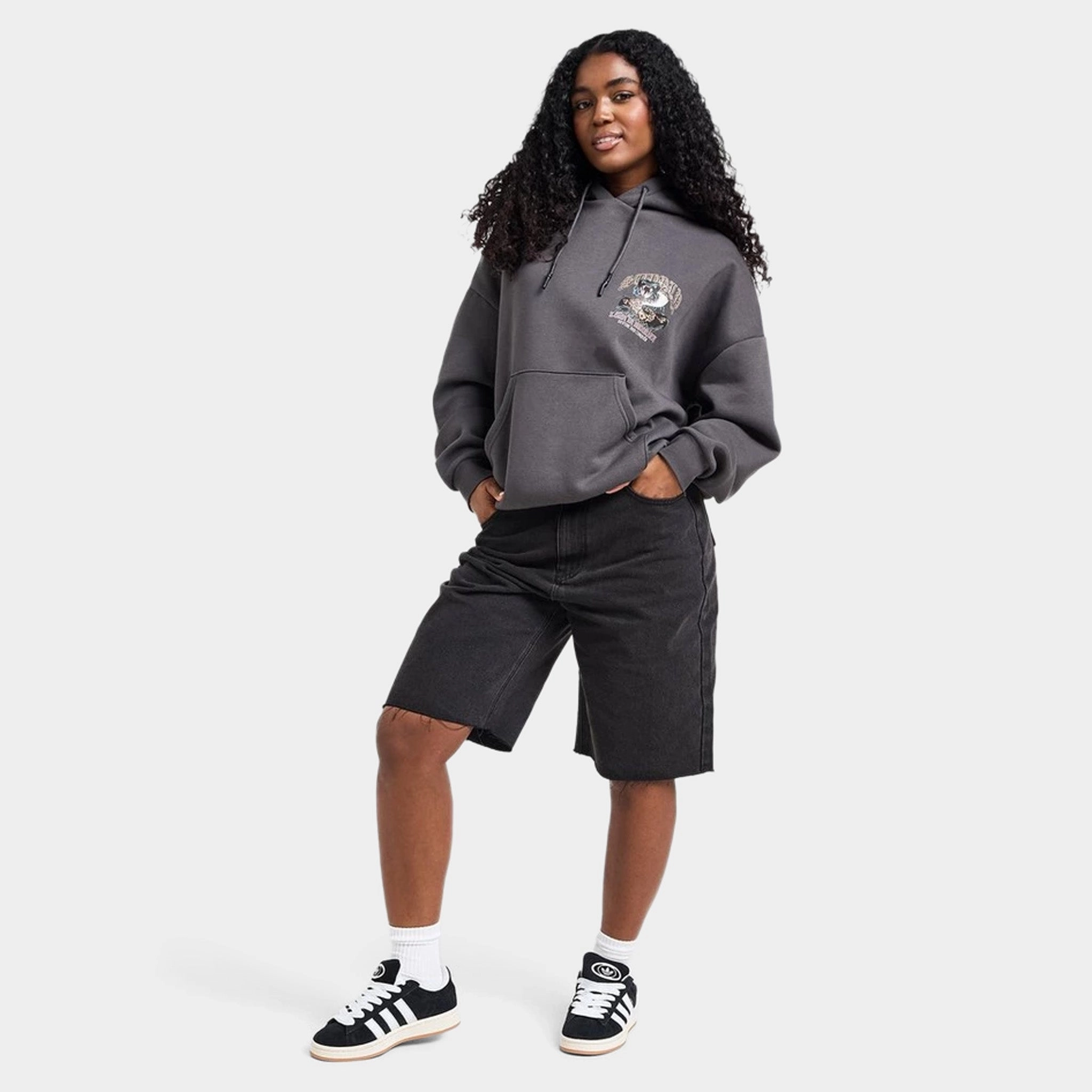 Supply & Demand Women's Born Graphic Hoodie / Black Oyster