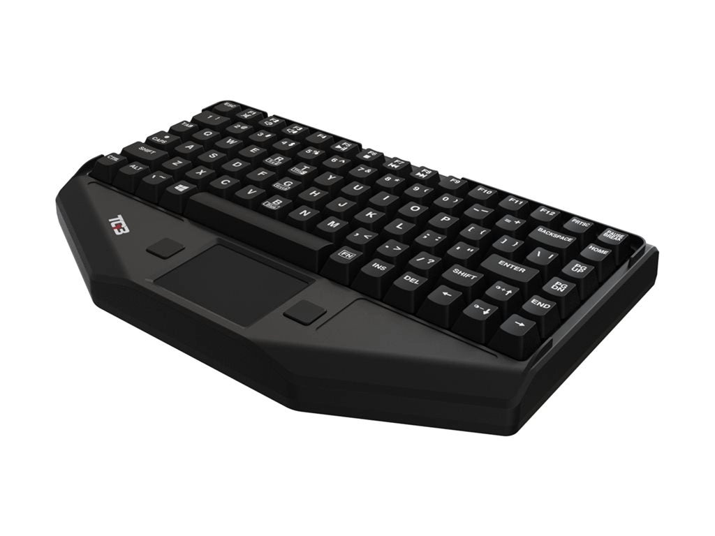 TG3 Electronics BLTX Series - Keyboard - with touchpad, mouse buttons - backlit - USB - key switch: Tactile - black KBA-BLTX-U-US