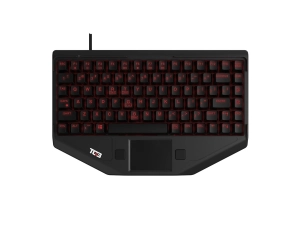 TG3 Electronics BLTX Series - Keyboard - with touchpad, mouse buttons - backlit - USB - key switch: Tactile - black KBA-BLTX-U-US