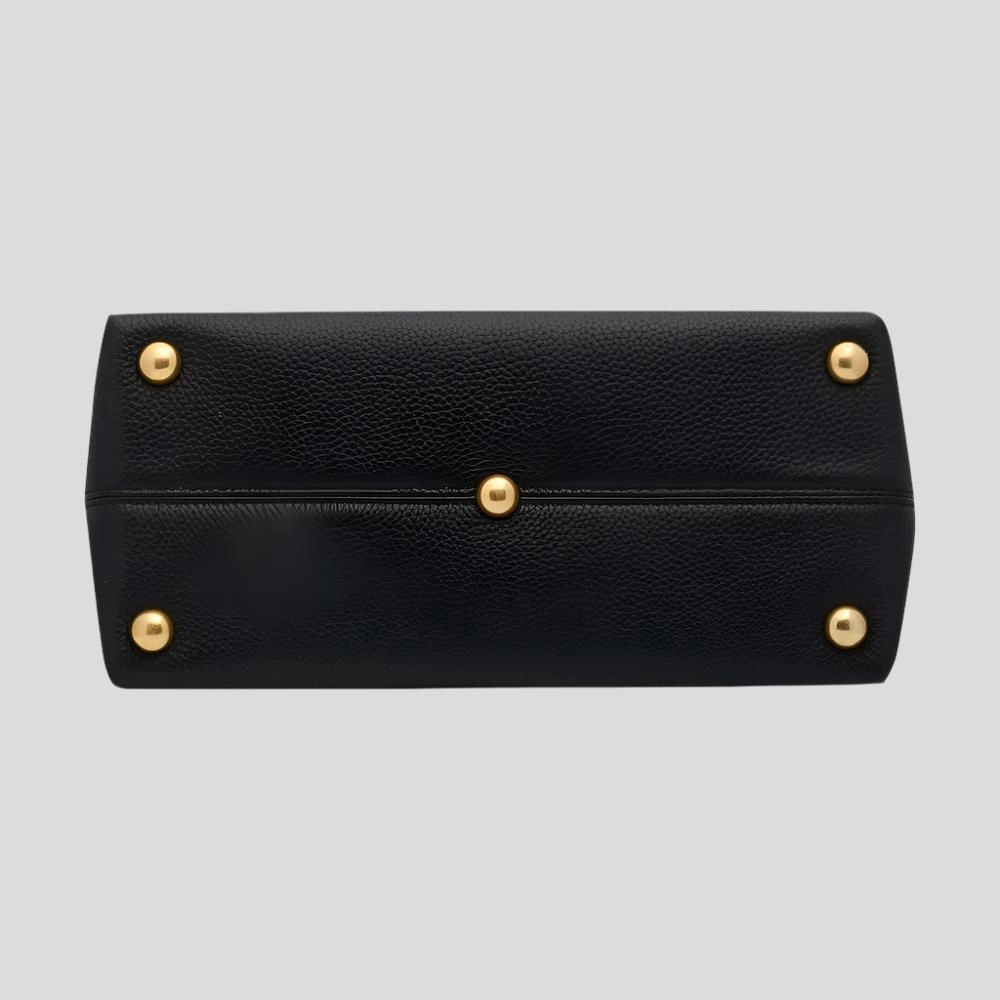 Tryhard Leather Crossbody Bag -- Black