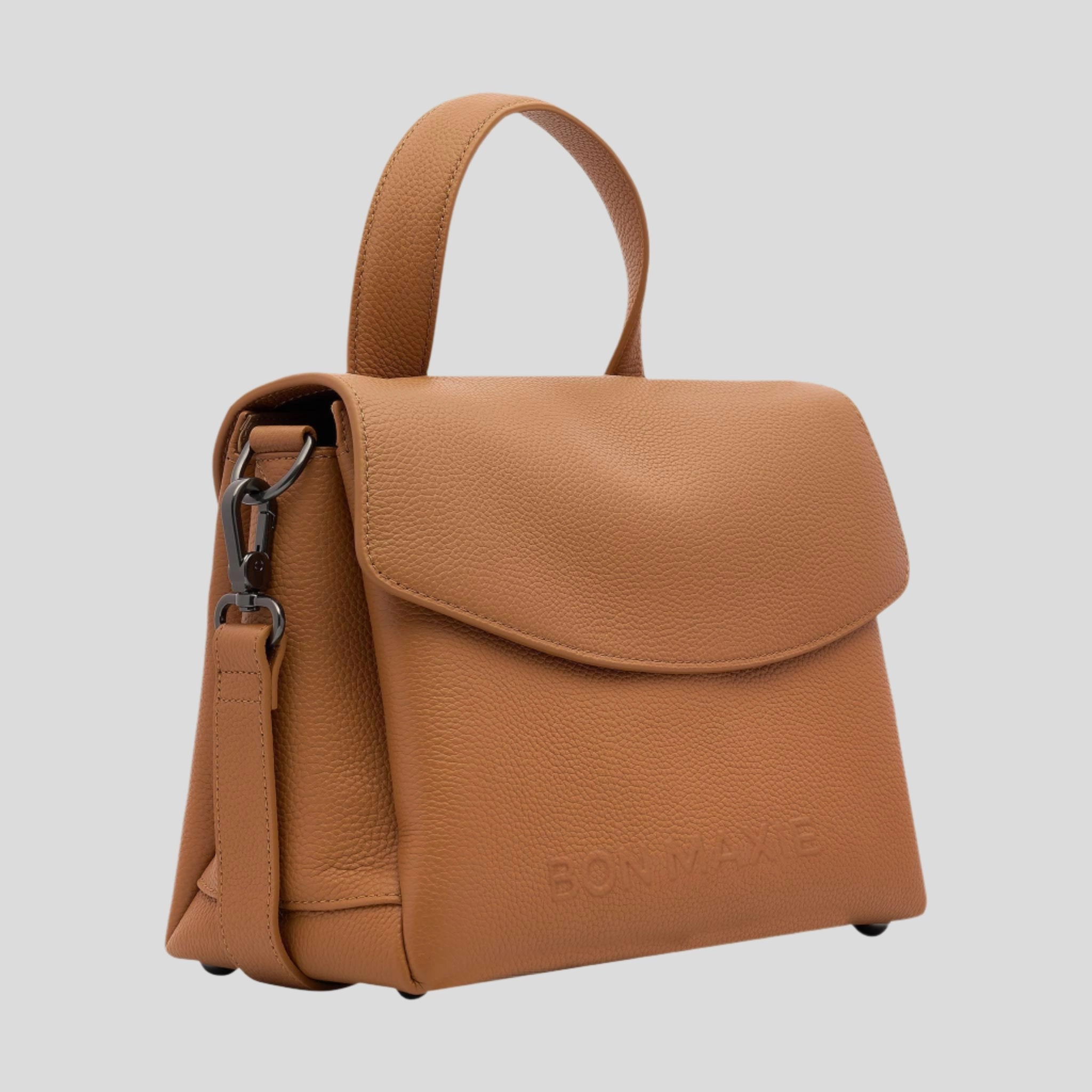 Tryhard Leather Crossbody Bag -- Tan