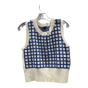 Vest Sweater By Talbots In Blue, Size:M