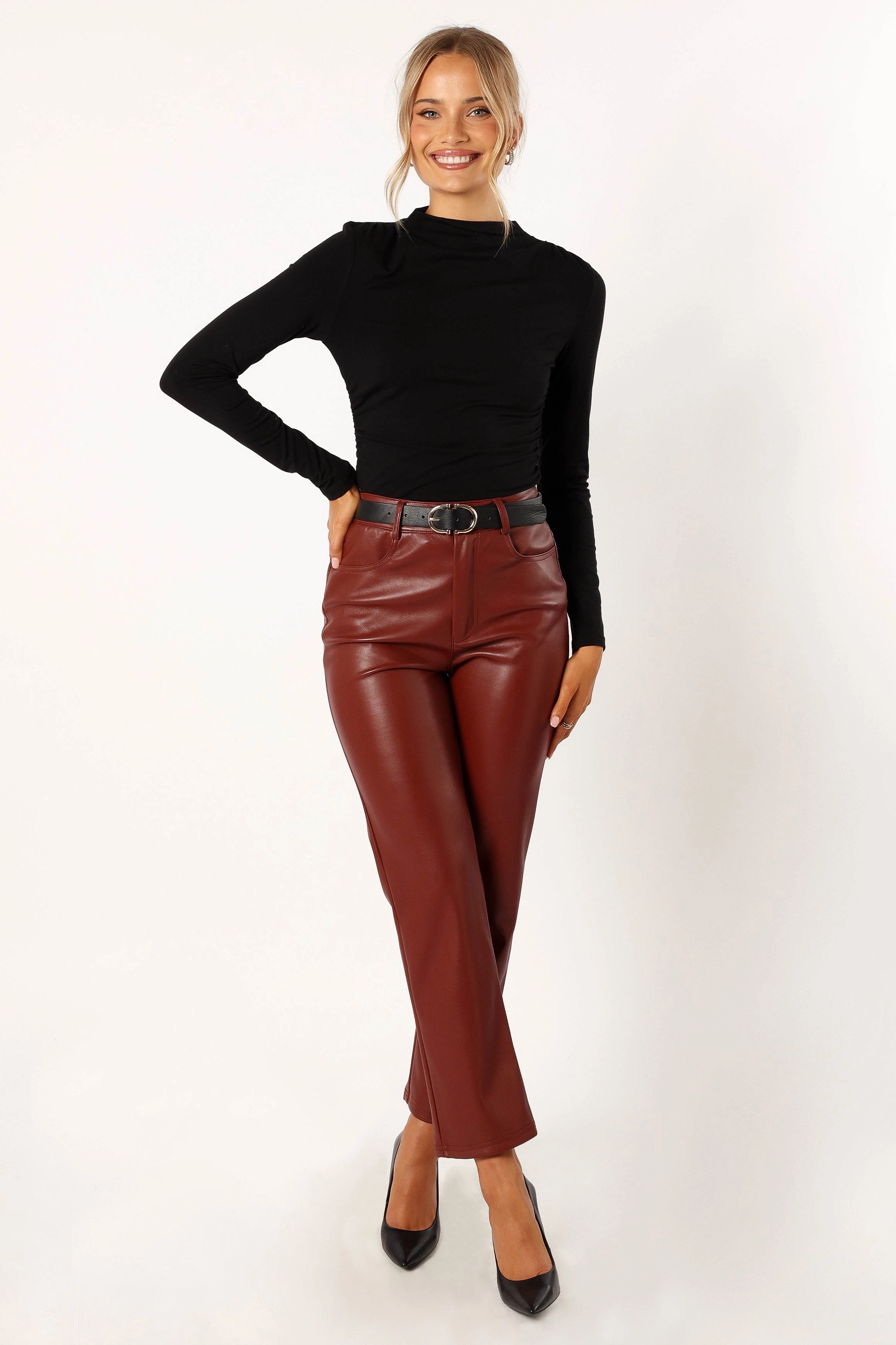 Wanda Long Sleeve Top - Black