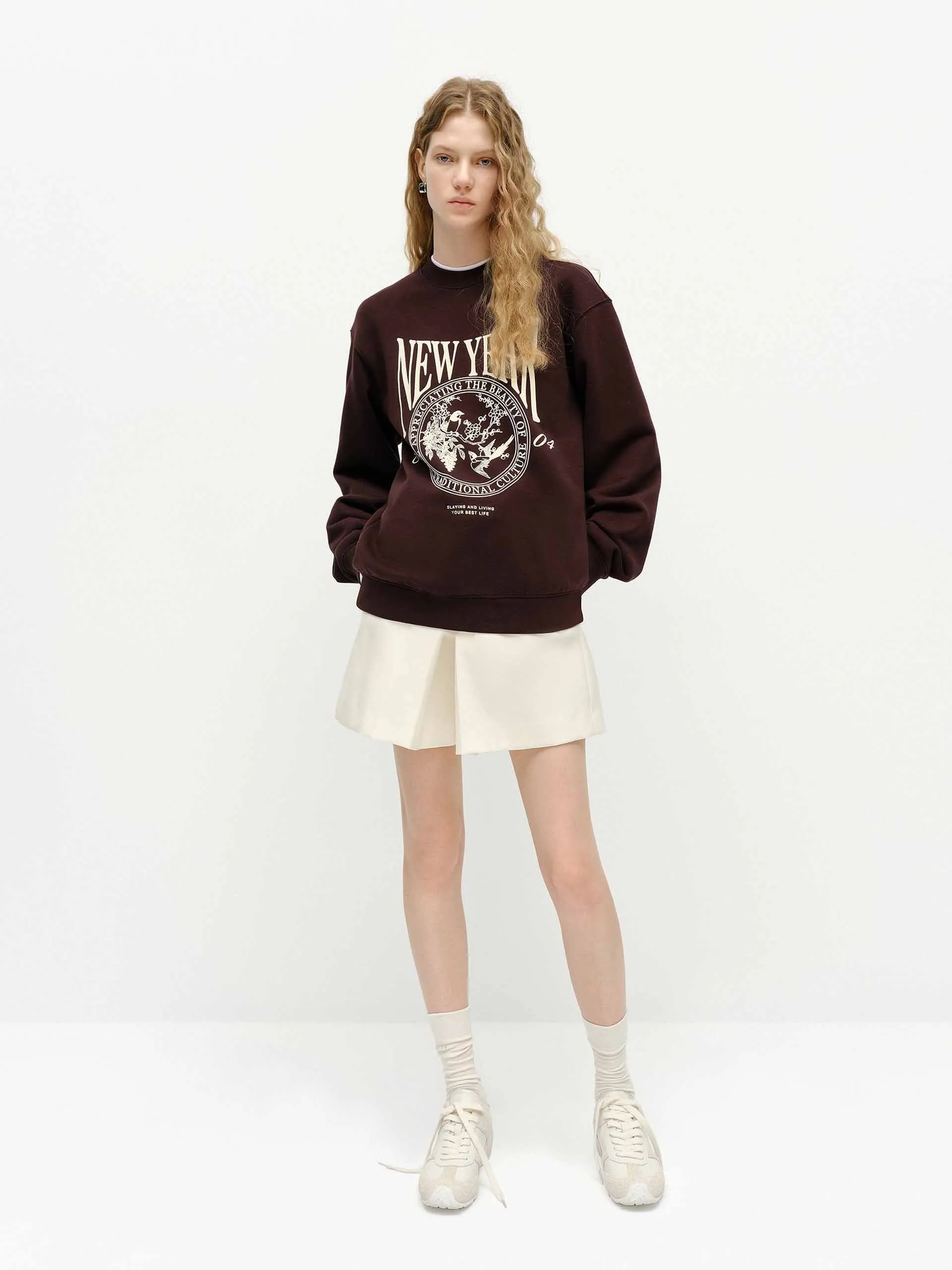 Wool Blend Belted Shorts