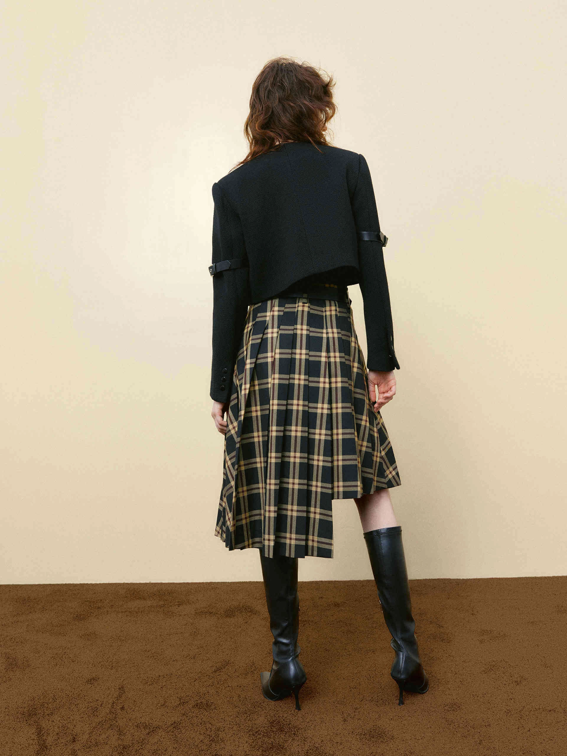 Wool Blend Cropped Jacket
