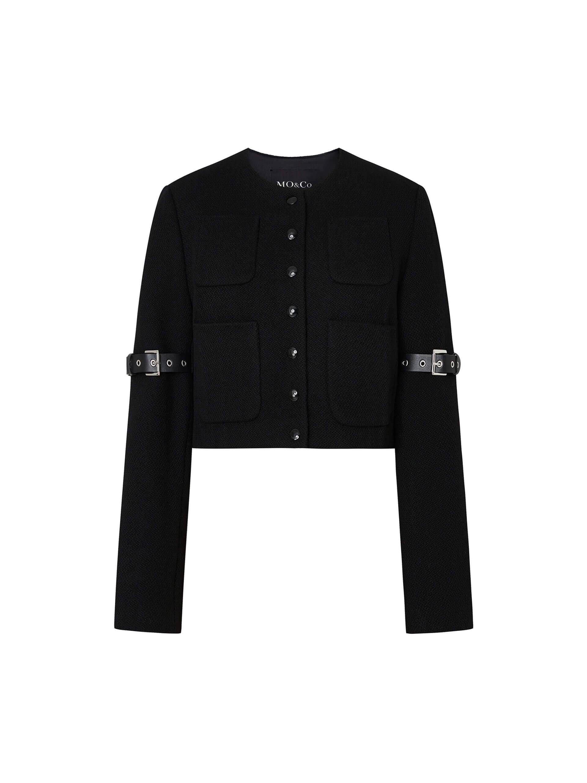 Wool Blend Cropped Jacket