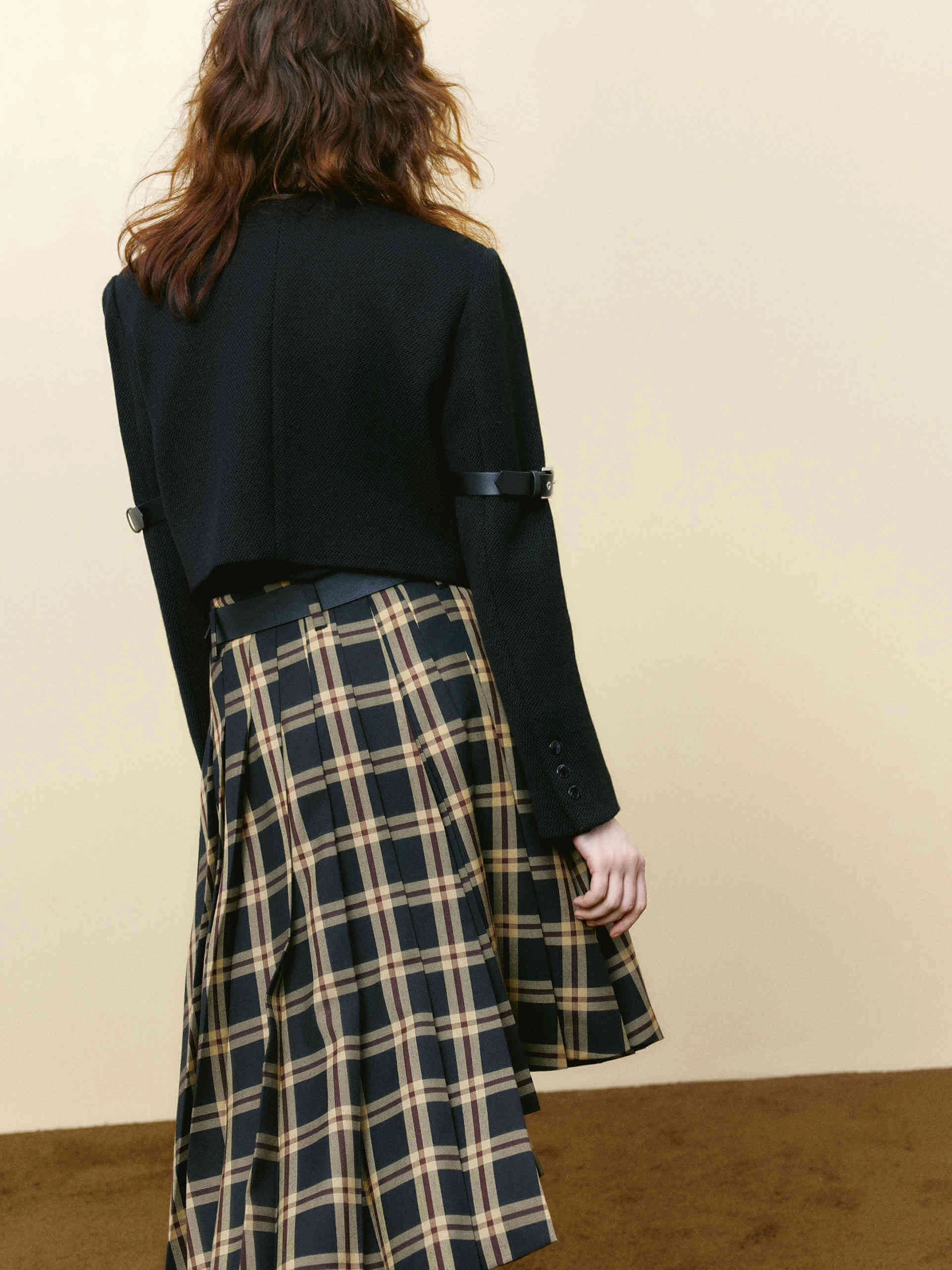 Wool Blend Cropped Jacket