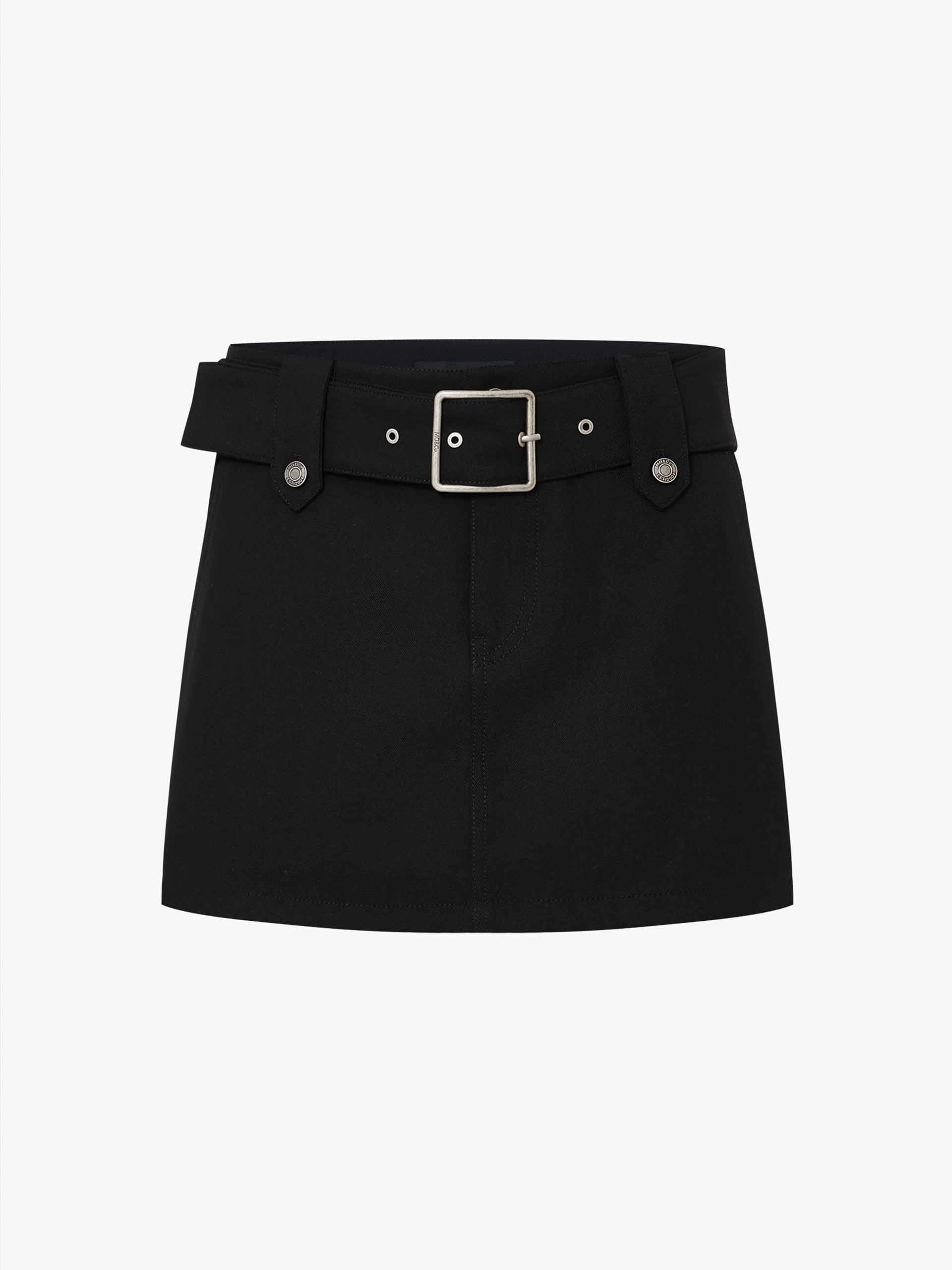 Wool Blend Mini Skirt