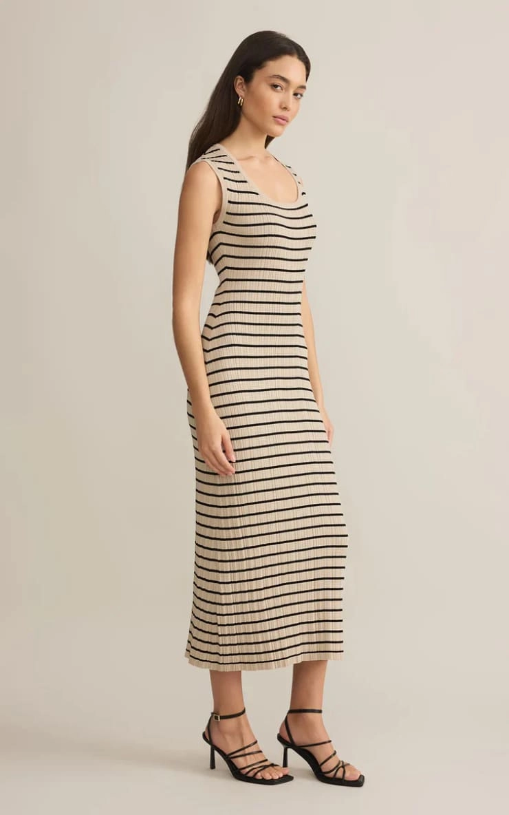 Z SUPPLY - Giselle Stripe Rib Maxi Dress